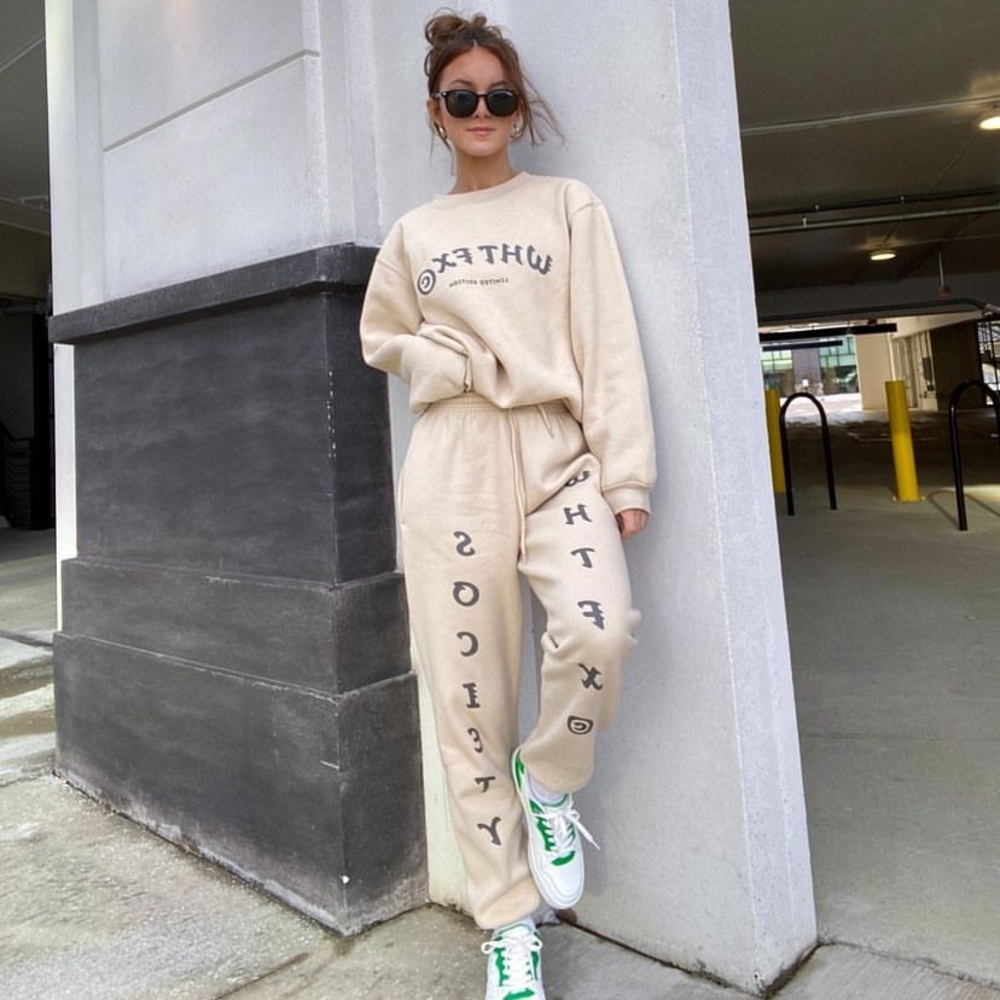 White fox sweat set!